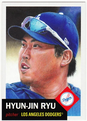 Hyun-Jin Ryu Los Angeles Dodgers 2019 Topps 1953 Living Set 205 Week 69 - Image 1 of 2