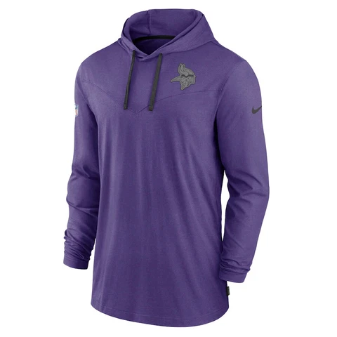 NEW 2022 Minnesota Vikings Nike Sideline Pop Hoodie Pullover Shirt Purple Men's Cover