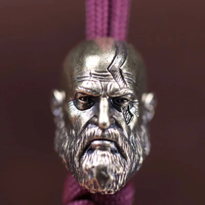 EDC Calavera Paracord Cuchillo Cuentas Cordón Latón Hágalo Usted Mismo Herramienta Cuerda Colgante Dije Pulsera Foto 1 de 4