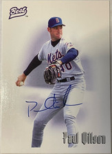 1995 Best Autographs #AU4 Paul Wilson **TOP PROSPECT AUTO** New York Mets