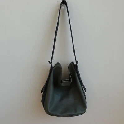 Bolso de mano Anthropologie para mujer de cuero con asa superior al hombro informal mediano negro Foto 1 de 4