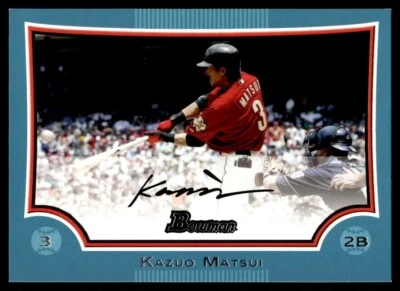 2009 Bowman Blue Kazuo Matsui 106/500 Houston Astros #74 - Image 1 of 2
