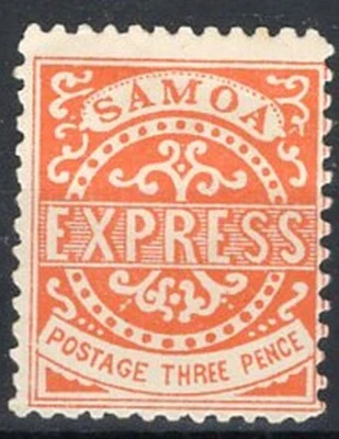 Samoa Perf 12 3d Vermillion 1879 SG 26 CV £70 Mint Hinged Lot 22 - Image 1 of 2