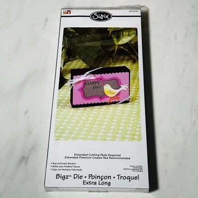 Sizzix Bigz Extra Long Die  #656245 Box with Ornate Window 2009 - Image 1 of 4