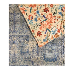 Johnny Was Denim Print Laurel Canyon Cozy Blanket - H17025-1 - Picture 1 of 4