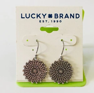 Lucky brand silver fishhook earrings. - Picture 1 of 3