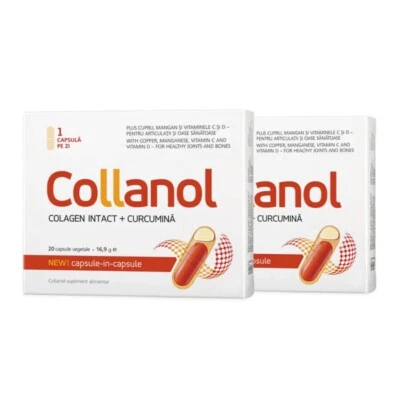 VITASLIM COLLANOL 2 X 20 Capsule Per Articolazioni Ed Ossa Sane, Collagene II BEST PRICE!