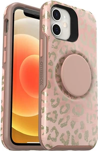 OTTERBOX Otter Pop Symmetry Case for Apple 12 Mini Pink Leopard spots - Picture 1 of 1