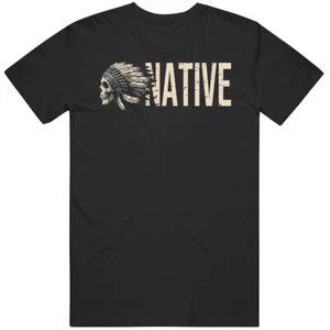 Native American History Skull T Shirt - Picture 1 of 10