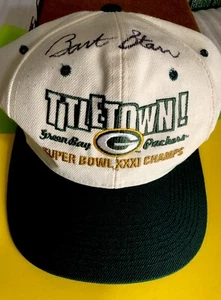 Bart Starr Green Bay Packers Signed Hat - ‘TITLETOWN‘ - 100% Authentic - RARE !! - Picture 1 of 7