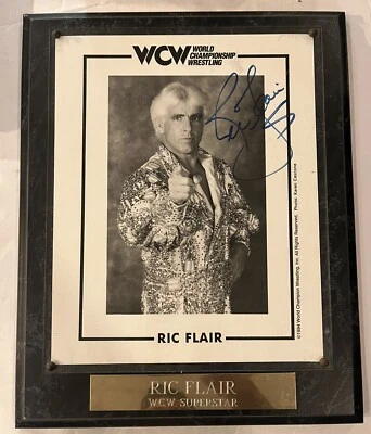 Ric Flair Signed Autograph WCW 1993 Champion Framed 8x10 Vintage - Image 1 of 4
