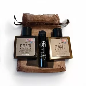 NASHI ARGAN Shampoo 30 ml & Conditioner 30 ml and Oil 5 ml Travel Size - Picture 1 of 2
