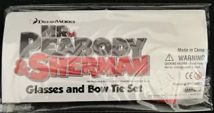Mr. Peabody & Sherman Glasses and Bow Tie Set 2013 Movie Promo NEW SEALED - Picture 1 of 2