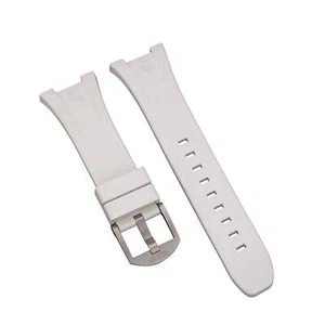 White Integrated Rubber Strap for Bolt - SS Buckle - Picture 1 of 3