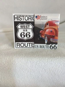 2-US ROUTE 66 SCHILD/AUTO METALLMAGNETE - Bild 1 von 5