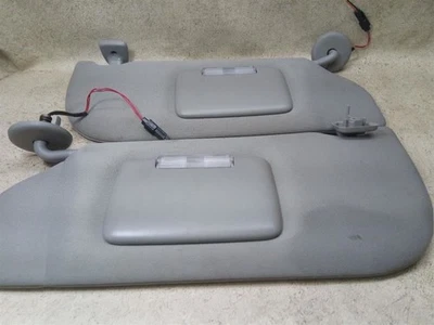 Pair L R Sun Visor With Illumination Gray Fits 05-09 PONTIAC MONTANA SV6 Z41 - Image 1 of 4