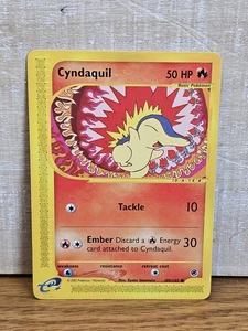 Carta Pokémon Cyndaquil 105/165 Expedición No Holo Juego de cartas coleccionables  - Imagen 1 de 12
