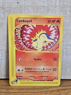 Cyndaquil 105/165 Expedition Non-Holo Pokémon Card TCG  - Image 1 of 4
