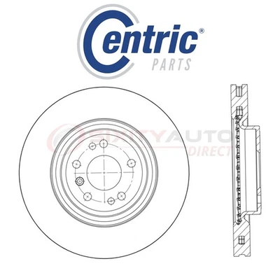 Centric High Carbon Alloy Disc Brake Rotor for 2016 Mercedes-Benz GLE350d wl Foto 1 de 4