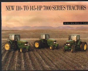 Folleto de tractores John Deere 110 a 145 hp "serie 7000" - Imagen 1 de 1