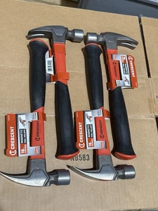 (Lot Of 4) Crescent Rip Claw Hammer With Fiberglass Handle 16oz - Picture 1 of 3