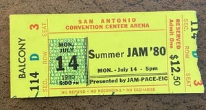 Summer Jam ‘80 (7/14/80) San Antonio Convention Center Arena (Texas) Ticket Stub - Picture 1 of 3