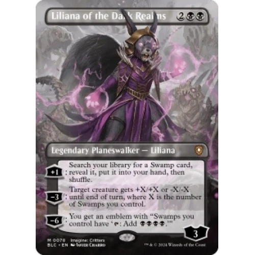 Liliana Of The Dark Realms (borderless) M/NM Magic MTG Bloomburrow: Commander - Image 1 of 1