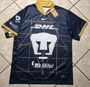 NEW Nike Pumas UNAM 24/25 Blue Away Soccer Futbol Jersey Men's 4XL - Picture 1 of 9