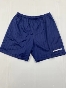 Umbro Vintage Shorts Navy Blue 90s Official Product sz M - Picture 1 of 8