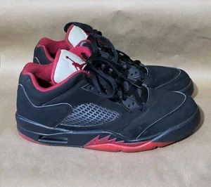 Air Jordan 5 Retro Low Alternate 90 (819171-001) schwarz/grau/rot - Größe 8 - Bild 1 von 8