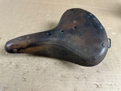 Sillín Brooks B66 vintage, cuero marrón, lazos de correa, resortes/rieles cromados Foto 1 de 4