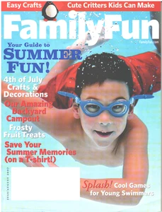 FAMILY FUN Magazine July August 2007 4th Backyard Campout Treats Pool Games - Imagen 1 de 4