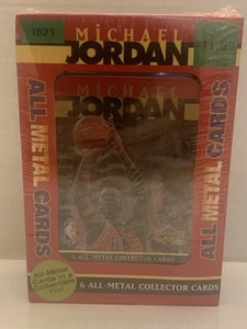 6 tarjetas de coleccionista UD Michael Jordan 1996 selladas de fábrica - Imagen 1 de 5