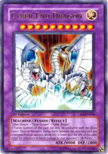 Heavily Played Cyber End Dragon - CRV-EN036 - Ultra Rare - 1st Edition - YuGiOh  - Image 1 of 1