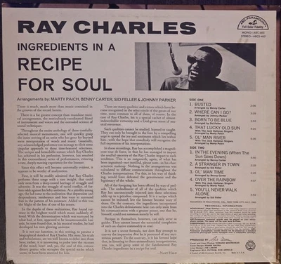 Ray Charles Ingredients In A Recipe For Soul LP - Image 1 of 4