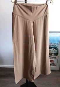 Old Navy Neu mit Etikett Active Powerchill Damen Petite Med hellbraun beige extra Leibhöhe weites Bein - Bild 1 von 6