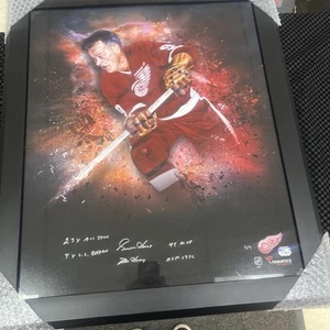 Gordie Howe SIGNIERTES AUTHENTIC Limited Edition 20x24 gerahmtes Hologramm - Bild 1 von 6