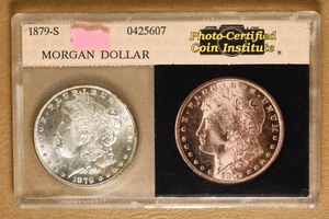 1879 S Morgan Silver Dollar - Picture 1 of 4