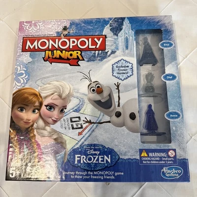 Monopoly Disney Frozen Junior Board Game by Hasbro Gaming 2014 - used once - Image 1 of 4