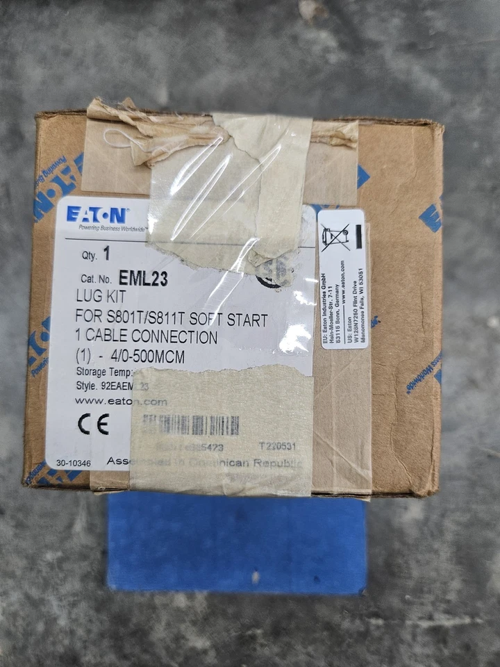 Eaton EML23 Lug Kit for S801T/S811T Soft Start 1 Cable Connection - Image 1 of 1