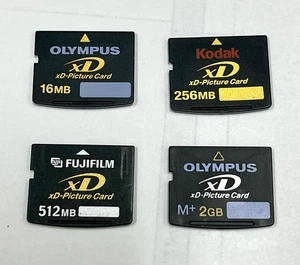 Fuji-Olympus-Kodak xD Memory Card 16mb-32mb-64mb-128mb-256mb-512mb-2GB Tested! - Picture 1 of 1