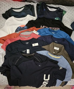 14 Topst Bundle Boys Size 10-12 (8 New, 6 Preowned) - Picture 1 of 15