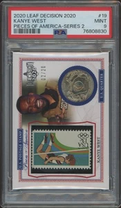 2020 Leaf Decision Series 2 Kanye West #POA-19 (PSA 9) - Bild 1 von 1