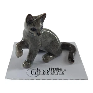 LITTLE CRITTERZ Cat Russian Blue "Silver" Miniature Figurine New FREE SHIP LC909 - Picture 1 of 10