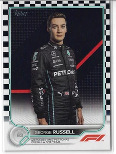 2022 Topps Fórmula 1 F1 George Russell #17 Checker Flag Parallel Mercedes - Imagen 1 de 1