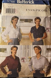 Butterick Evan-Piccone pattern 5788 Misses'/Petite Top size 8, 10, 12 uncut - Picture 1 of 2