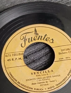 BOLERO single 7" SOCRATES LAso first press COLOMBIA - Picture 1 of 2