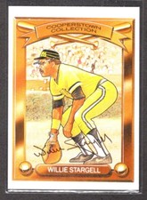 WILLIE STARGELL  PIRATES 1989 KAHN'S HILLSHIRE FARM BASEBALL COOPERSTOWN COLLECT