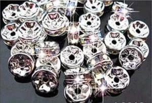 1000PCS 8MM For Rhinestones Rondelle Spacer Beads Crystal Grade AAA+ - Picture 1 of 1