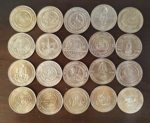 Thailand Coin 20 Baht Completed Set of 73 (Updated 2020) - Picture 1 of 8
